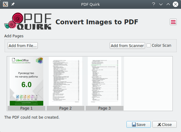 PDF Quirk. Document of the Merged