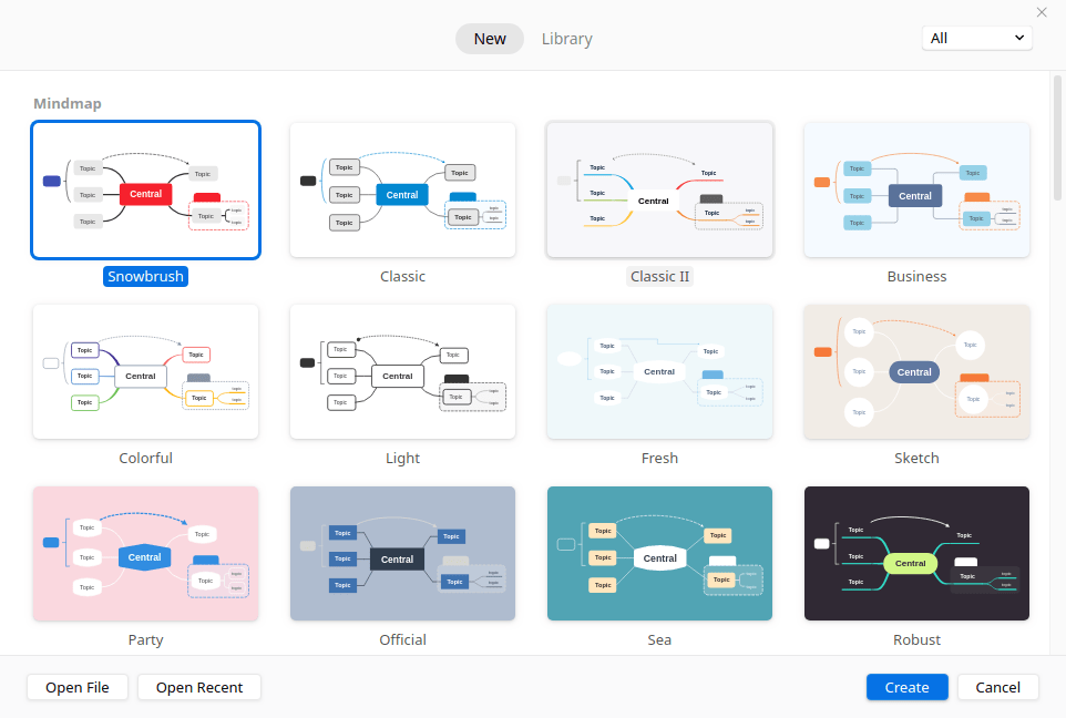 XMind. Mind maps templates are ready