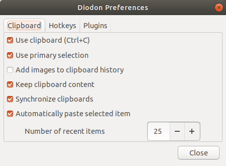 Diodon. Preferences