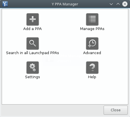 Y PPA Manager. Main window