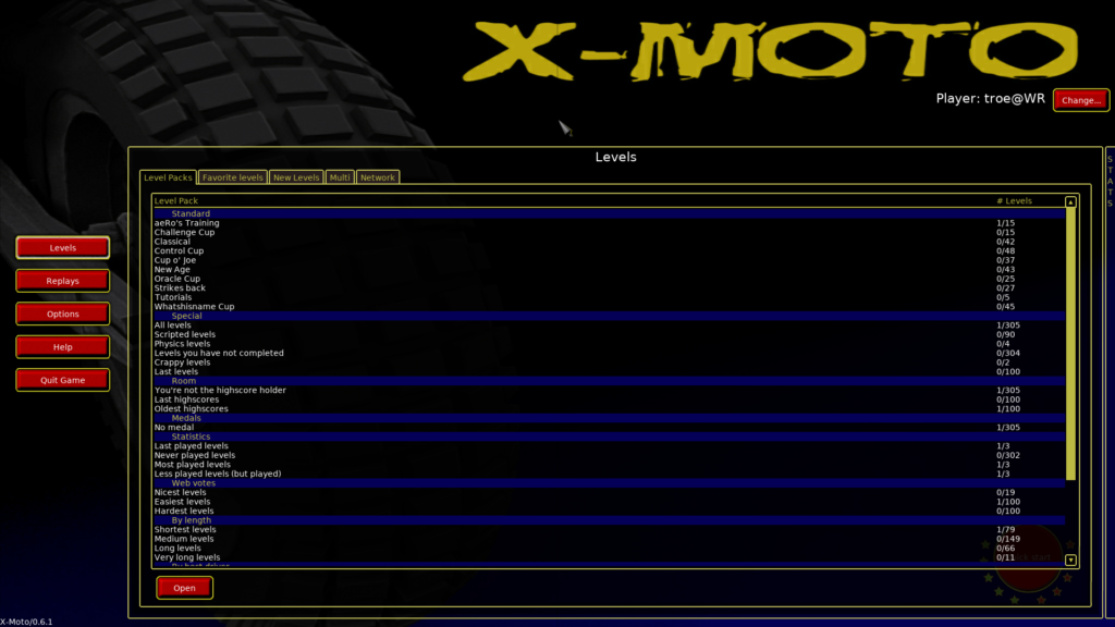 X-Moto. Levels