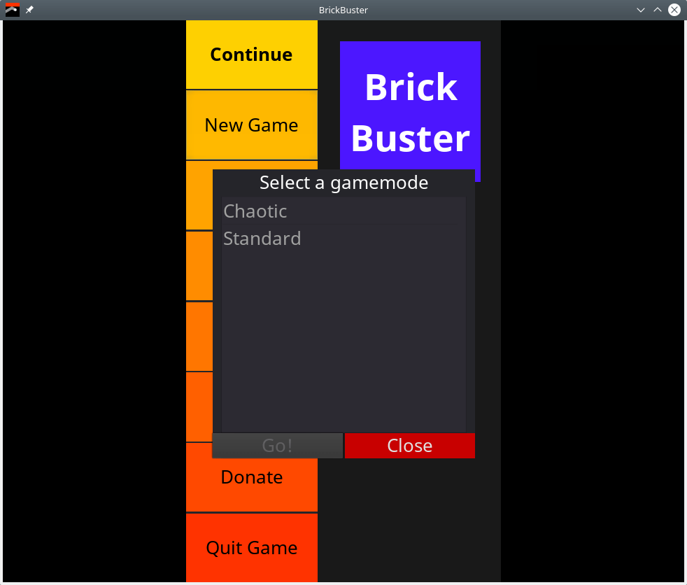 BrickBuster. Game Modes