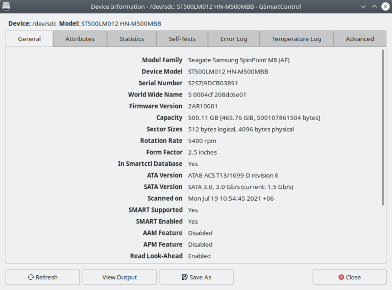 Gsmartcontrol linux как пользоваться