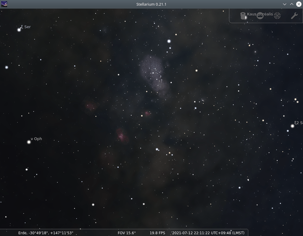 Stellarium. Viewing the starry sky 2