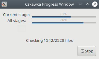 Czkawka. Program work process