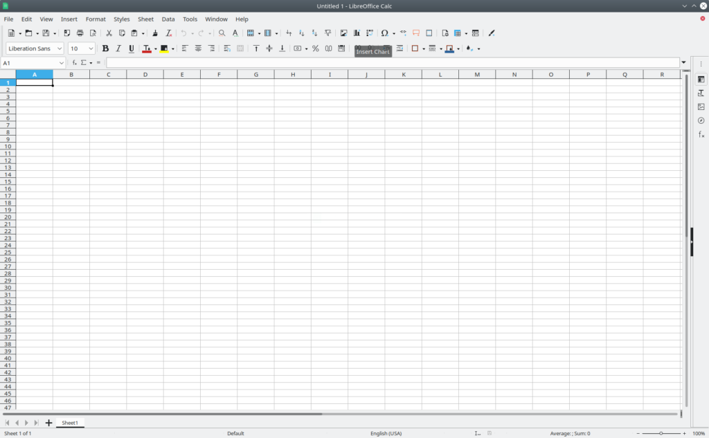 LibreOffice Calc. Table Editor