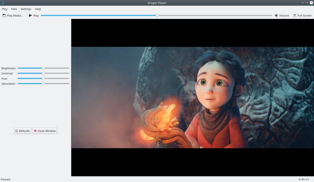 Dragon Player. Configuring Video Settings