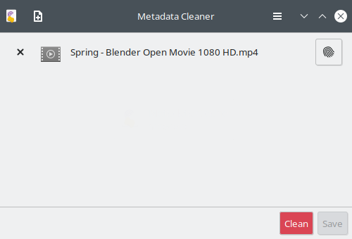 Metadata Cleaner. Added files for clearing metadata