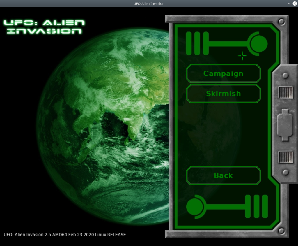 UFO: Alien invasion. Choosing a game mode