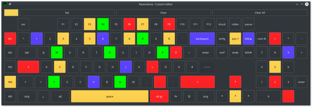 RazerGenie Keyboard setup. The screenshot is taken from the official website