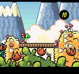Snes9x. Yoshi's Island. The screenshot is taken from the official website