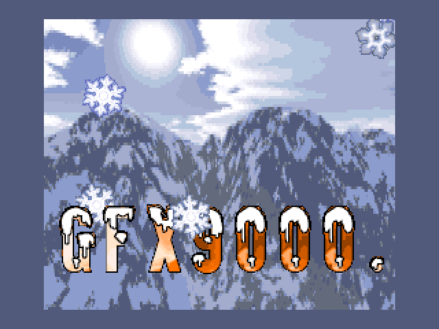 openMSX. TNI's HiSpec Demo on Gfx9000 in Bx mode. The screenshot is taken from the official website