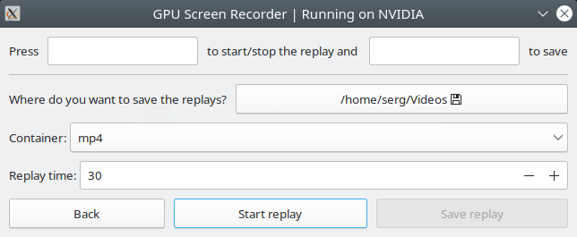 GPU Screen Recorder. Replay screen recording