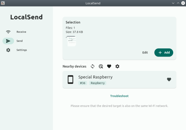 LocalSend - file sharing on local network | LinuxMaster Club